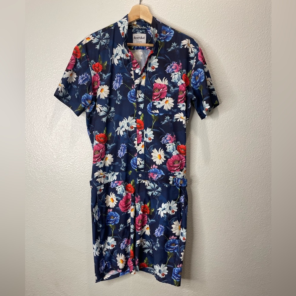Romper Jack Men’s Floral Romper Size Small Summer